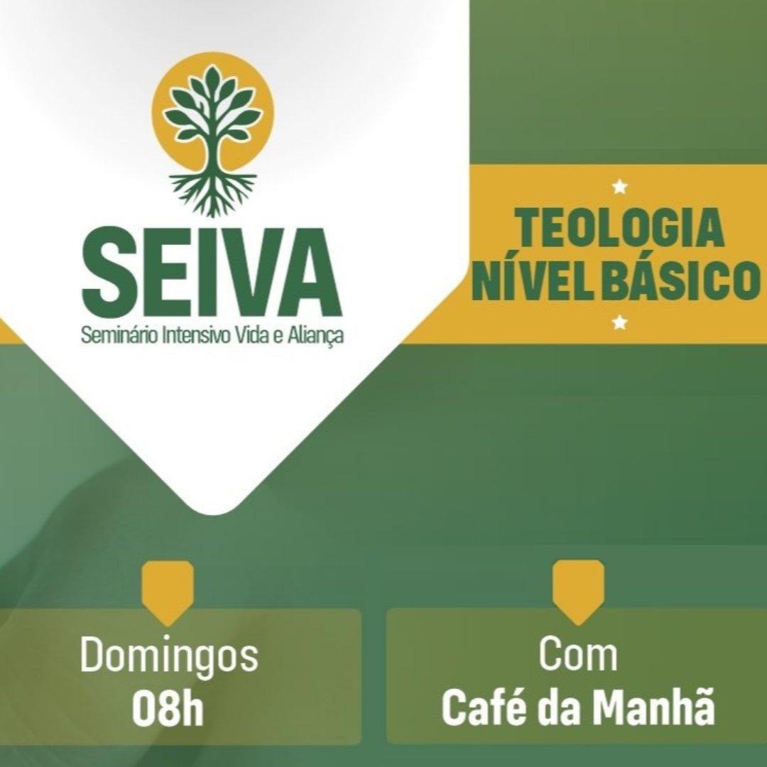 Novo horário do SEIVA! Aos Domingos 08h.